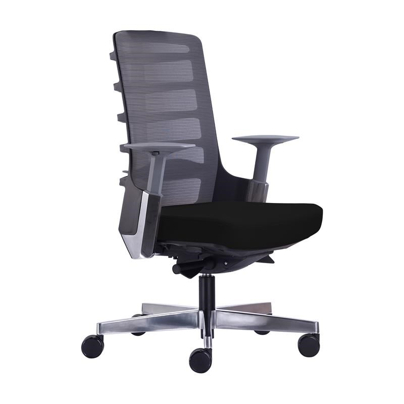 Unique Furniture Seattle Height Adjustable Mesh Back Office Chair in Black