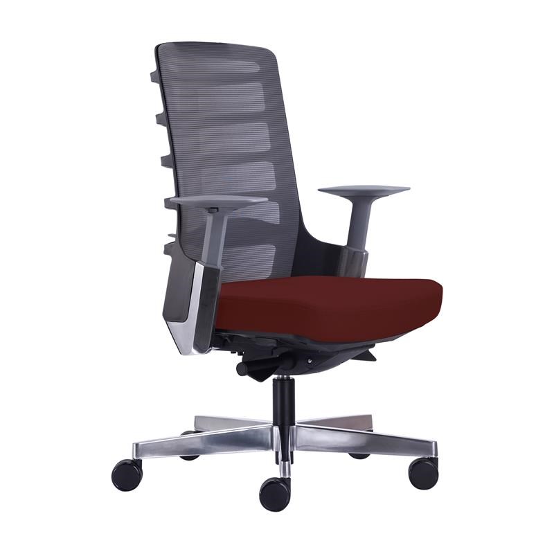 Unique Furniture Seattle Height Adjustable Mesh Back Office Chair in Red