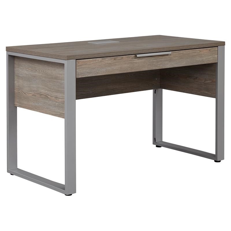 Unique Furniture K150 Rectangular Home Desk 47x24 Inches in Gray