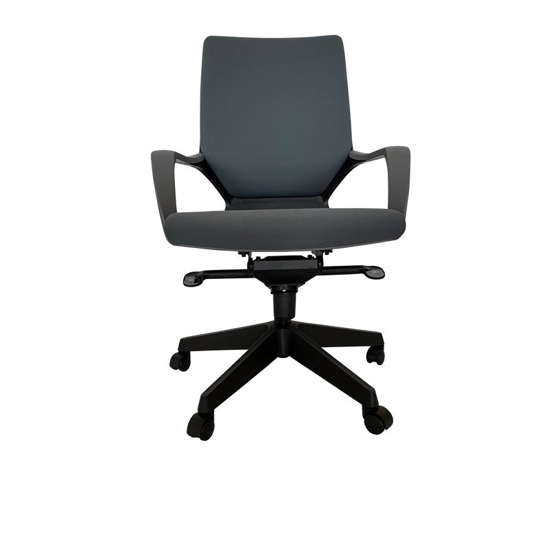 Unique Furniture Contemporary Fabric Seat Office Chair in Gray