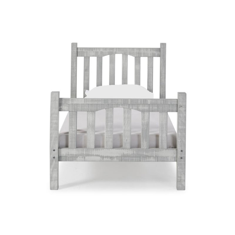 Alaterre Furniture Rustic Mission Wood Twin-size Bed in Rustic Gray