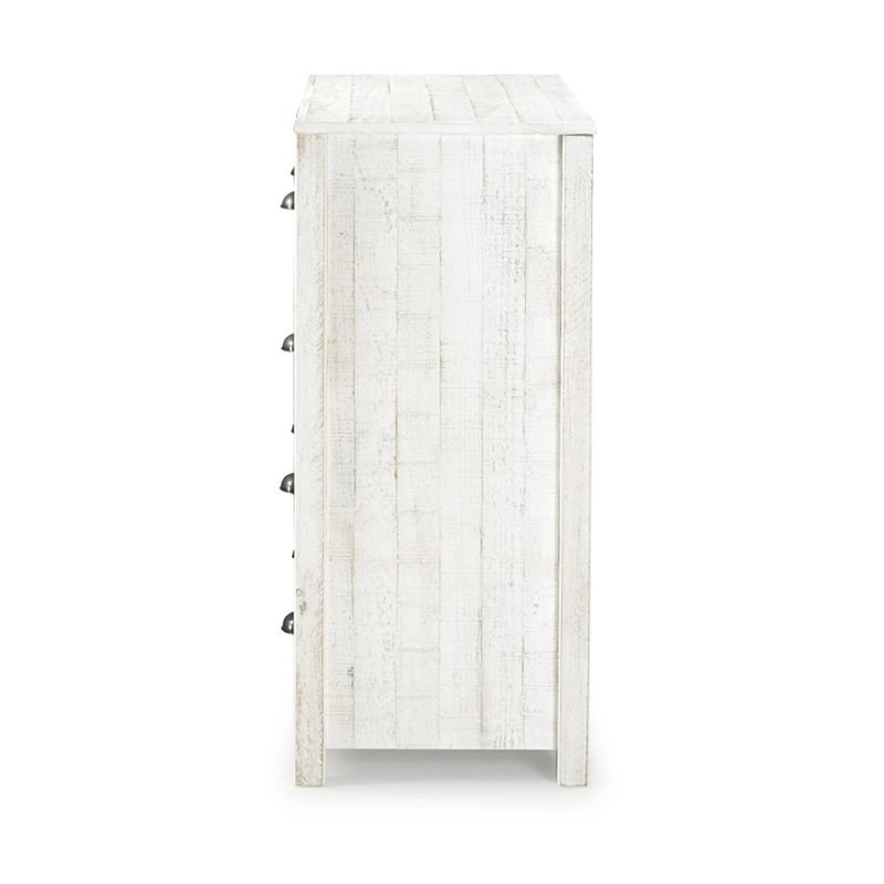 Alaterre Furniture Rustic 4-Drawer Wood Chest of Drawers in Rustic White