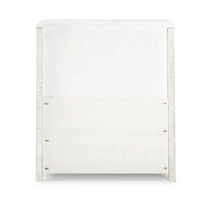 Alaterre Furniture Rustic 4-Drawer Wood Chest of Drawers in Rustic White