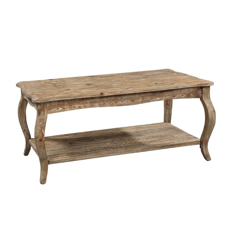 Alaterre Furniture Rustic Reclaimed Coffee Table Driftwood