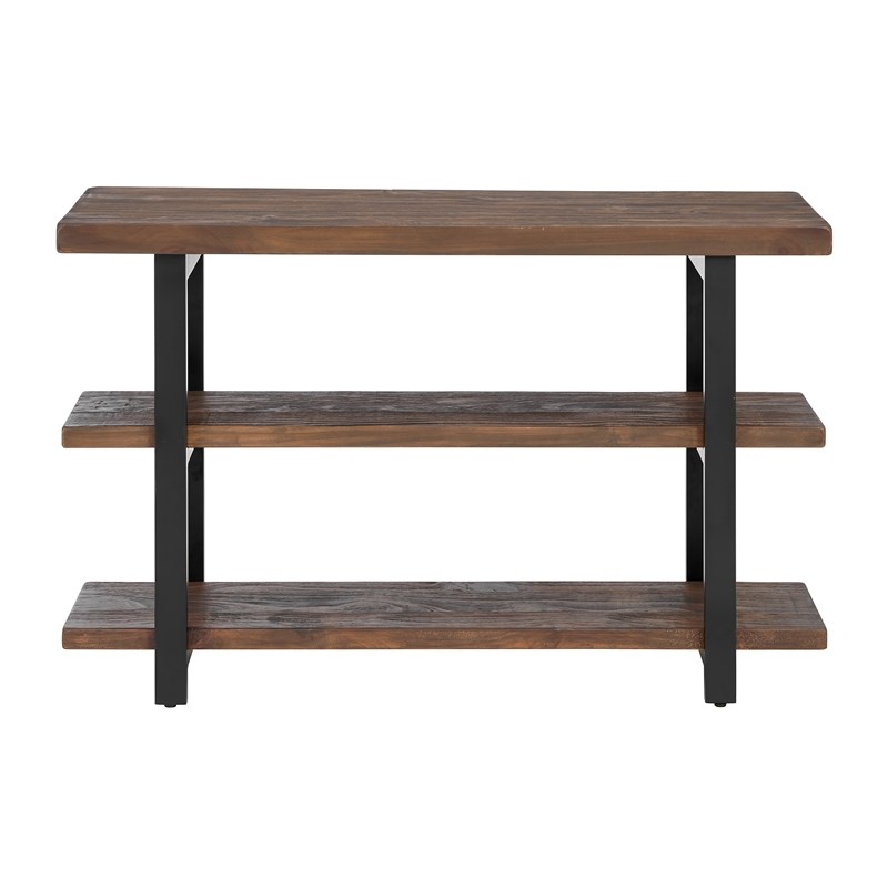 Alaterre Furniture Pomona 48" Metal and Wood Media/Console Table