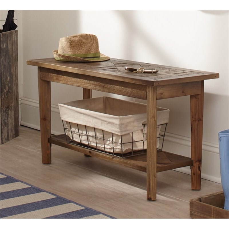Alaterre Furniture Revive Reclaimed Wood Bench in Natural
