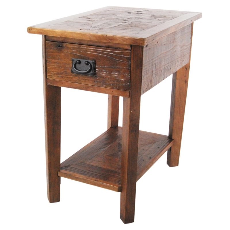 Alaterre Furniture Revive Reclaimed Chairside Table in Natural
