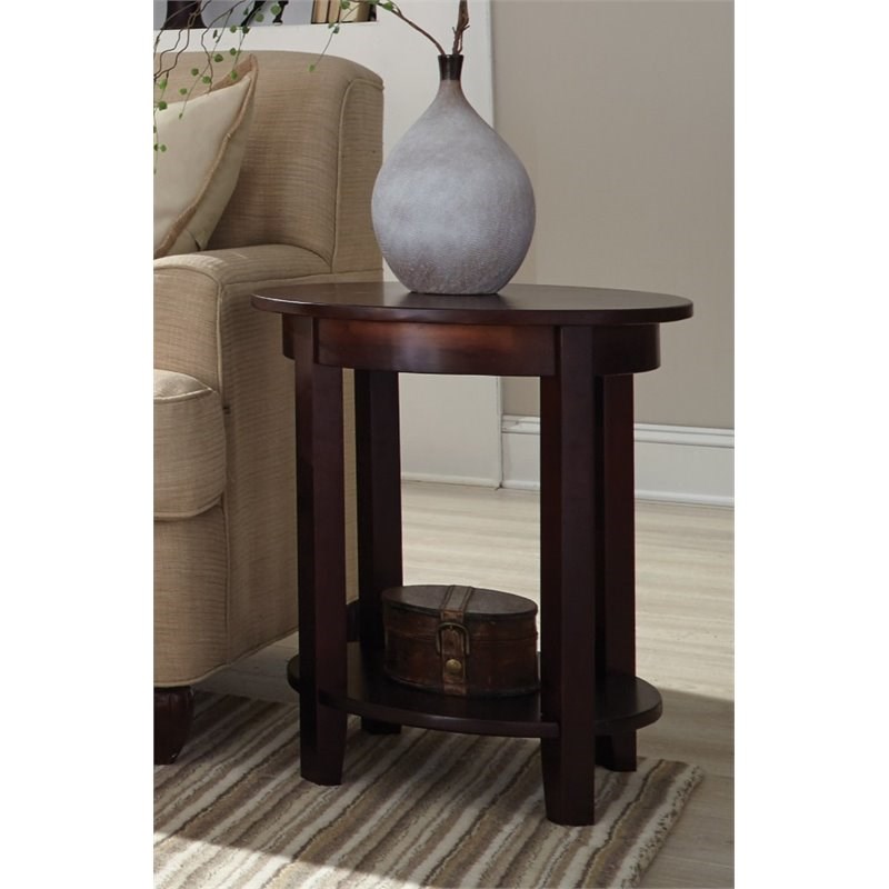 Alaterre Furniture Shaker Cottage Round Accent Table In Espresso Homesquare Alaterre Furniture Shaker Cottage Round, Round Shaker End Table