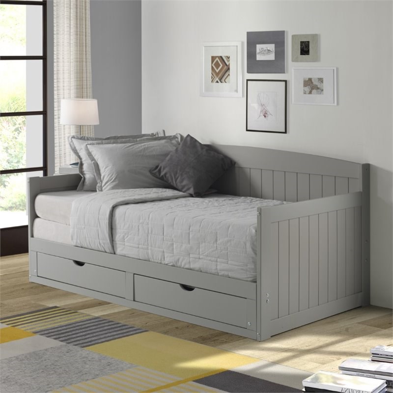 Alaterre Furniture Harmony Solid Wood Daybed with King Conversion in