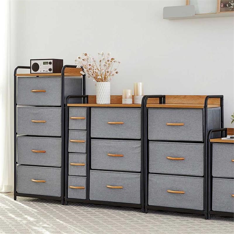 Querencia Gray Finish 3-Drawer Chest of Drawers (18 in W. X 29 in H.)