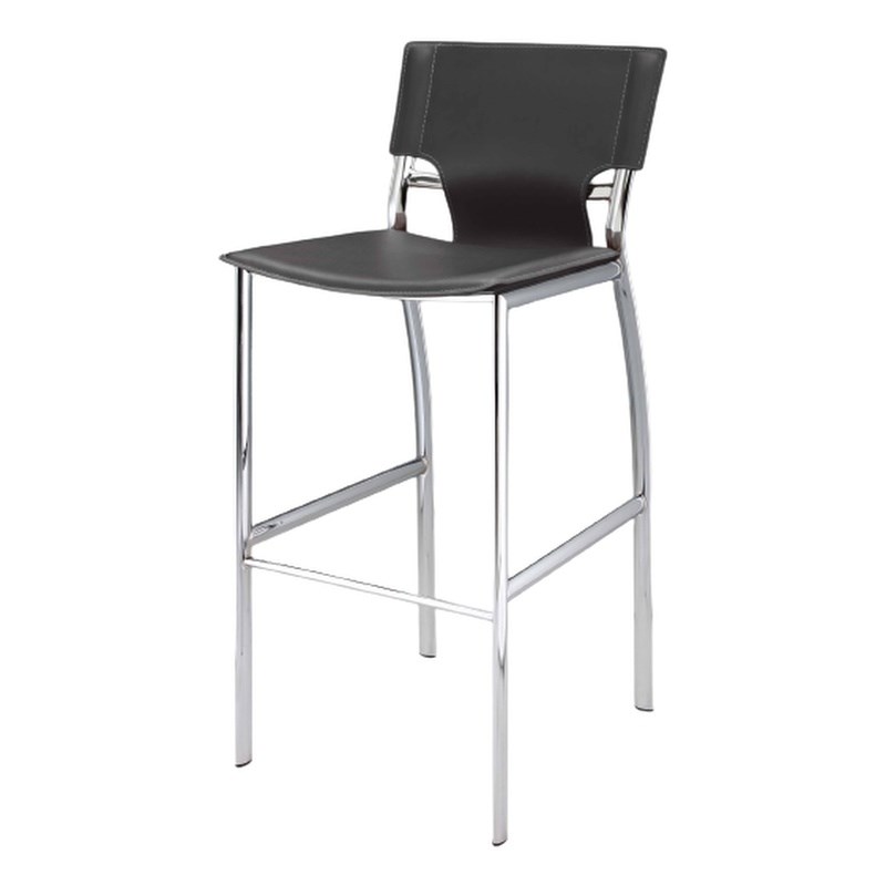 Gray Leather Counter Stools Set of 2
