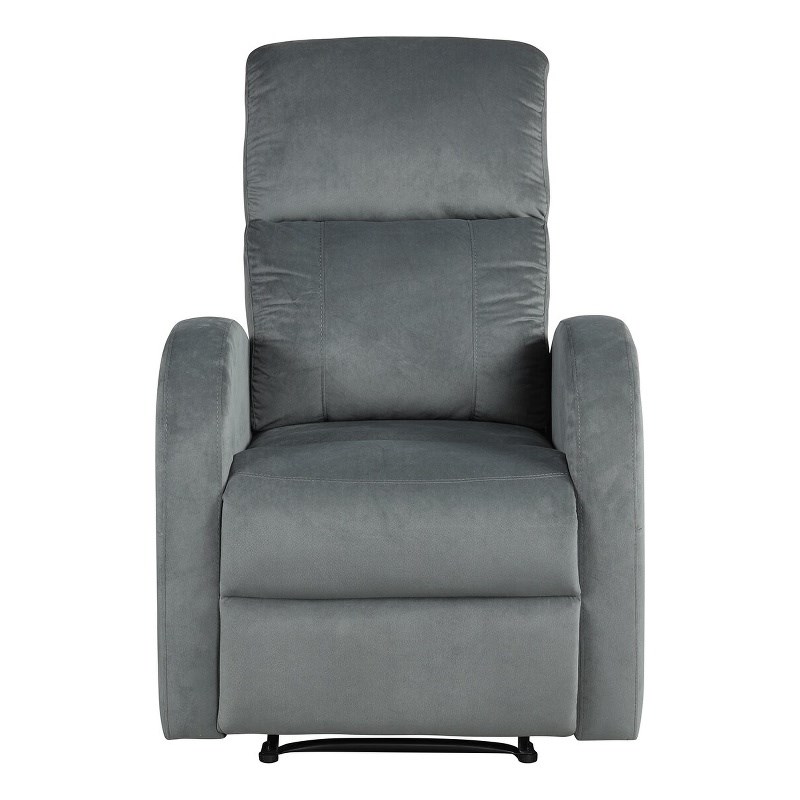 Contemporary Fabric Power Motor Recliner in Gray