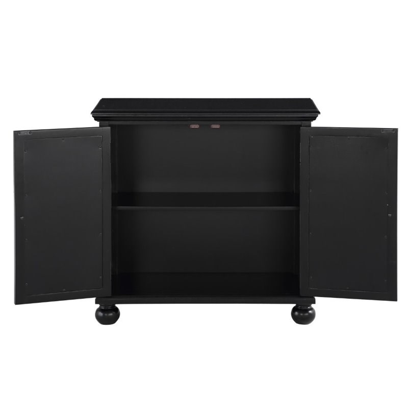 Lexicon Poppy Wood Accent Chest in Antique Black