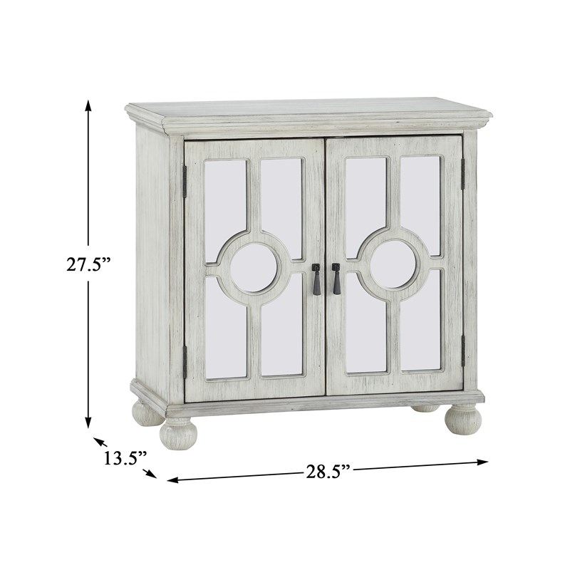 Lexicon Poppy Wood Accent Chest in Antique White
