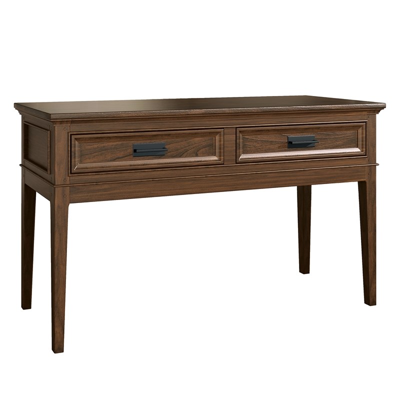 Lexicon Frazier Park Wood Drawer Console Table In Brown Cherry Homesquare