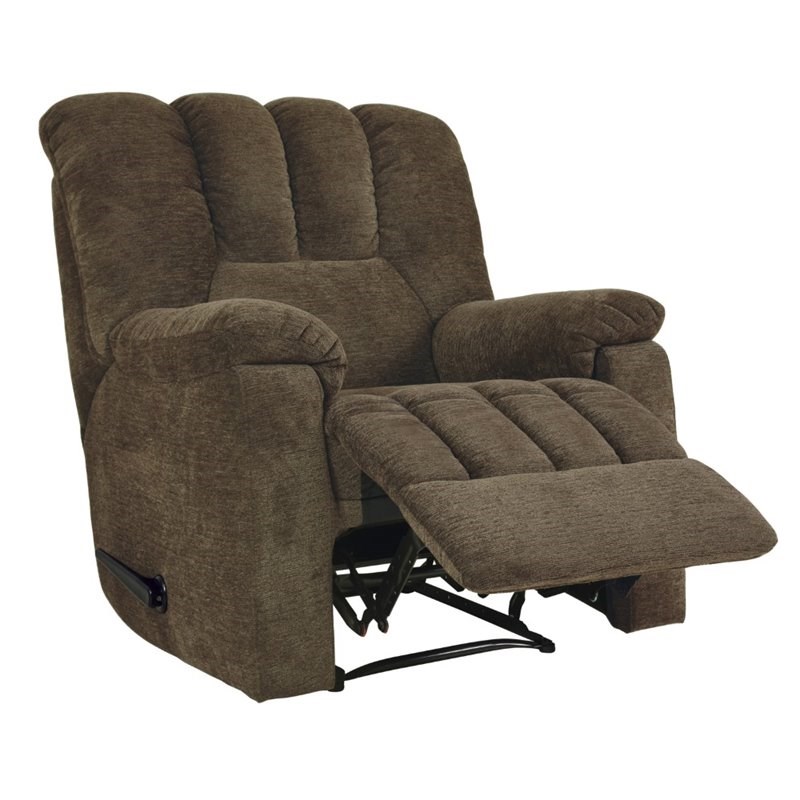 lexicon annaliese chenille recliner in brown 9534br1
