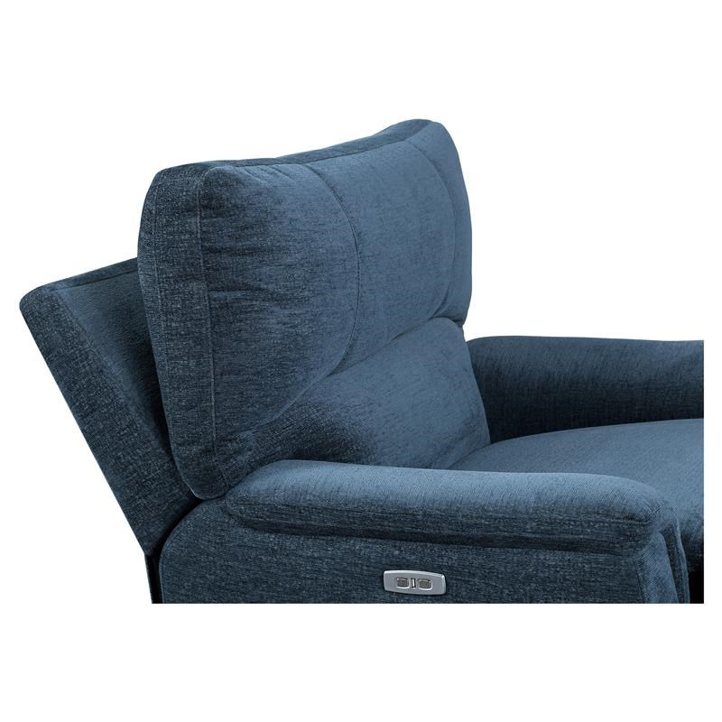 Lexicon Dickinson Power Reclining Chair with Power Headrest in Indigo