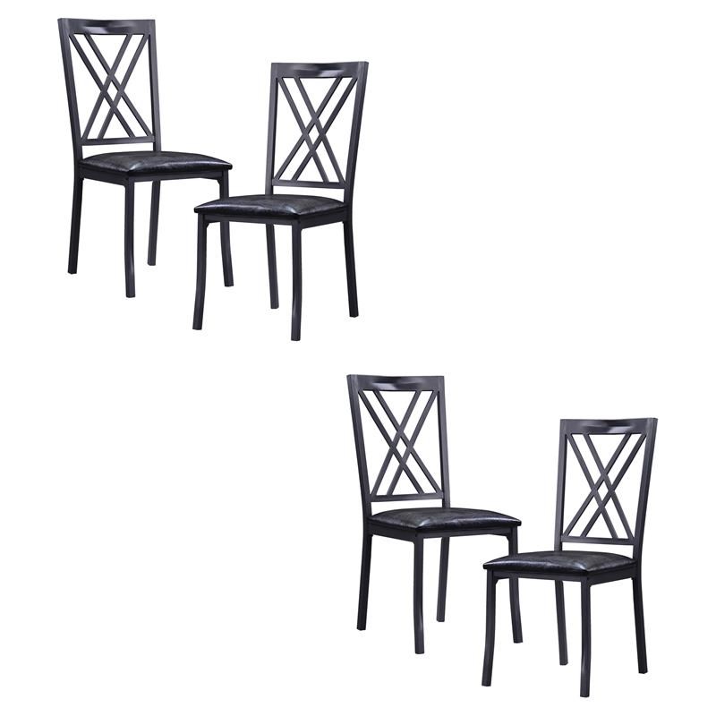Black Dining Room Set Of 4 / Black Dining Chairs Set of 4 - Home
