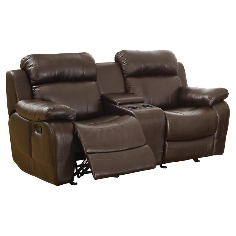 Lexicon Marille Double Glider Reclining Loveseat With Center Console In Brown 9724brw 2 - Reclining Loveseat With Center Console Reviews Lexicon Marille Double Glider Reclining Loveseat With Center Console In Brown 9724brw 2 - Reclining Loveseat With Center Console Reviews