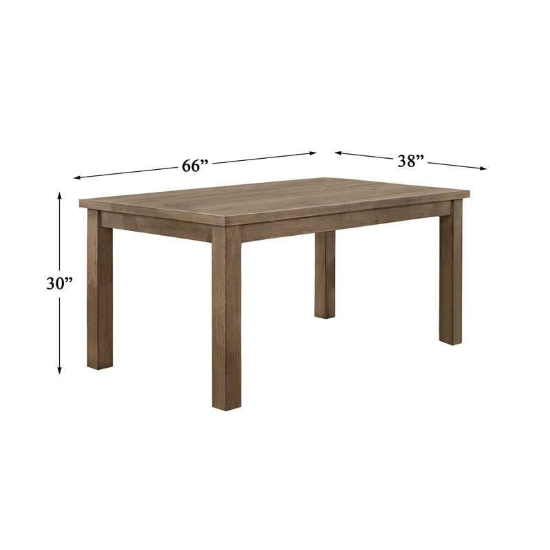 Lexicon Janina Transitional Wood Dining Room Table in Natural