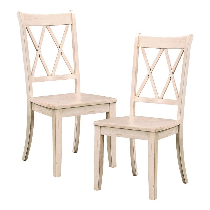 Lexicon Janina 5-Piece Contemporary Wood Dining Set in Natural and White