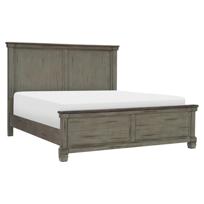 Lexicon Weaver Transitional Asian Wood, Eastern King Bed Frame Wood