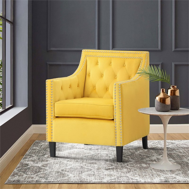 yellow accent chair wayfair