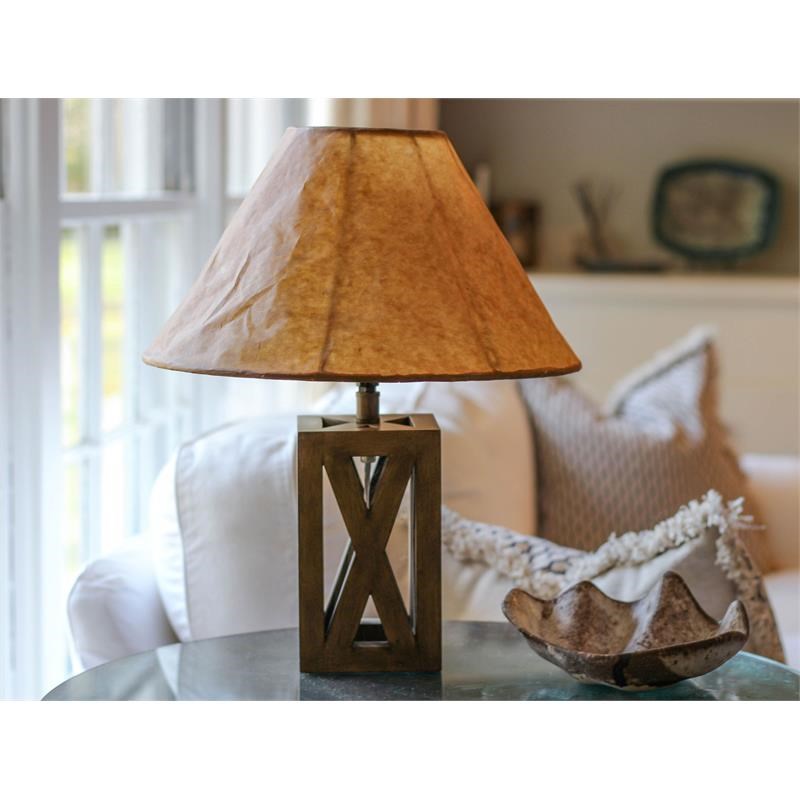 Cloth & Wire Brown Empire Softback Fabric Lampshade with Washer Fitter