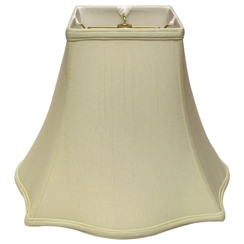 Cloth & Wire Off White Square Softback Fabric Lampshade with Washer Fitter