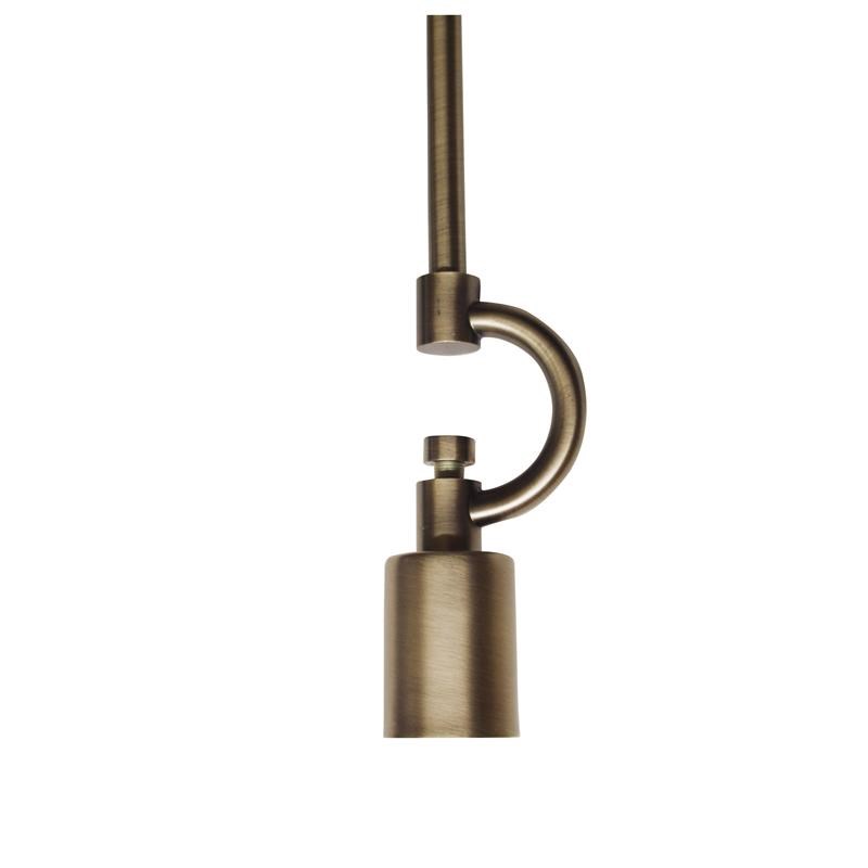 Cloth & Wire Antique Brass 1-Light Pendant Light Fixture for Home Lightning