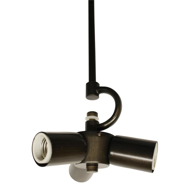 Cloth & Wire Oil Rubbed Bronze 3-Light Pendant Light Fixture for Home Lightning