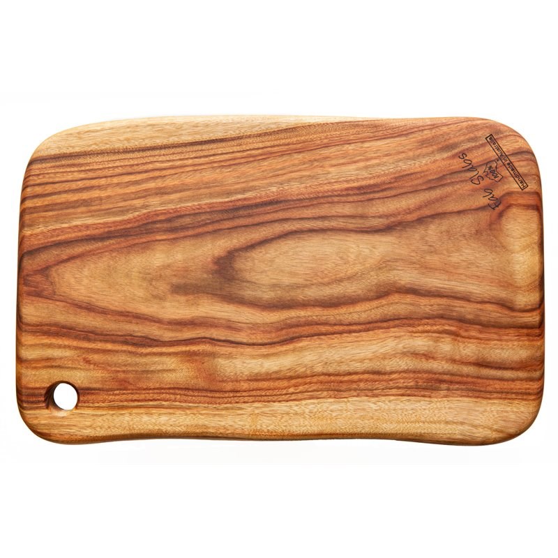 Fab Slabs Natural Wood Camphor Laurel Large Cutting Board in Brown