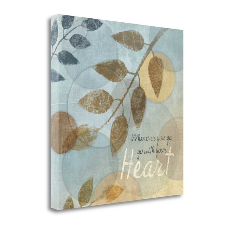 29 x 29 With Your Heart by Piper Ballantyne - Print on Canvas Fabric Multi-Color