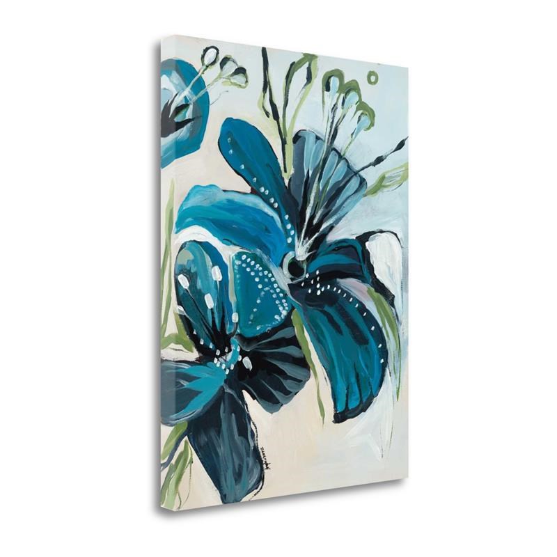 21 x 29 Flowers Of Azure I by Angela Maritz - Print on Canvas Fabric Multi-Color