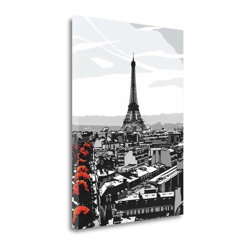 21 x 29 Paris I by Jo Fairbrother - Wall Art Print on Canvas Fabric Multi-Color