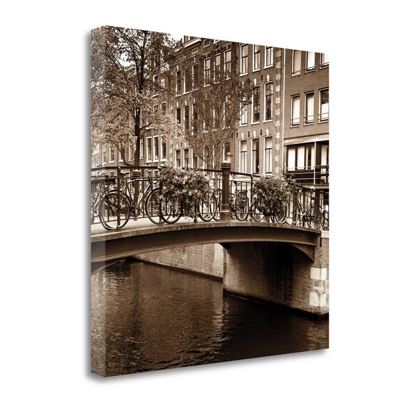 30x30 Autumn In Amsterdam III By Jeff Maihara Print on Canvas Fabric Multi-Color