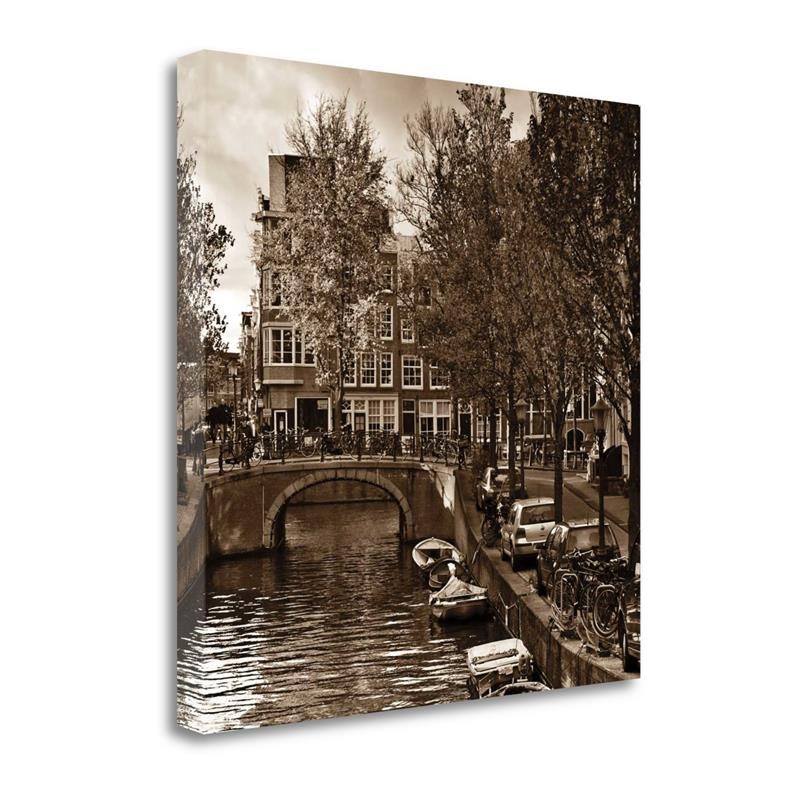 20x20 Autumn In Amsterdam IV By Jeff Maihara Print on Canvas Fabric Multi-Color