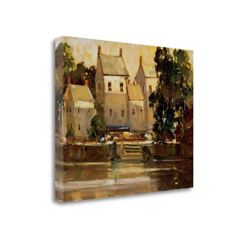22 x 18 Steps To The Manor by Ted Goerschner- Print On Canvas Fabric Multi-Color