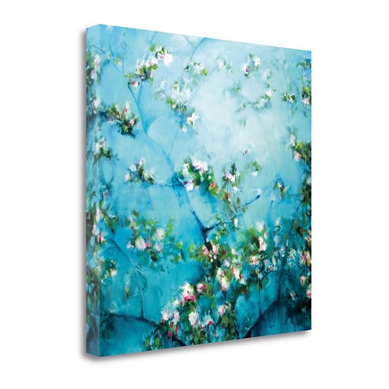 30 x 30 Apple Blossoms By Robert Striffolino Print on Canvas Fabric Multi-Color