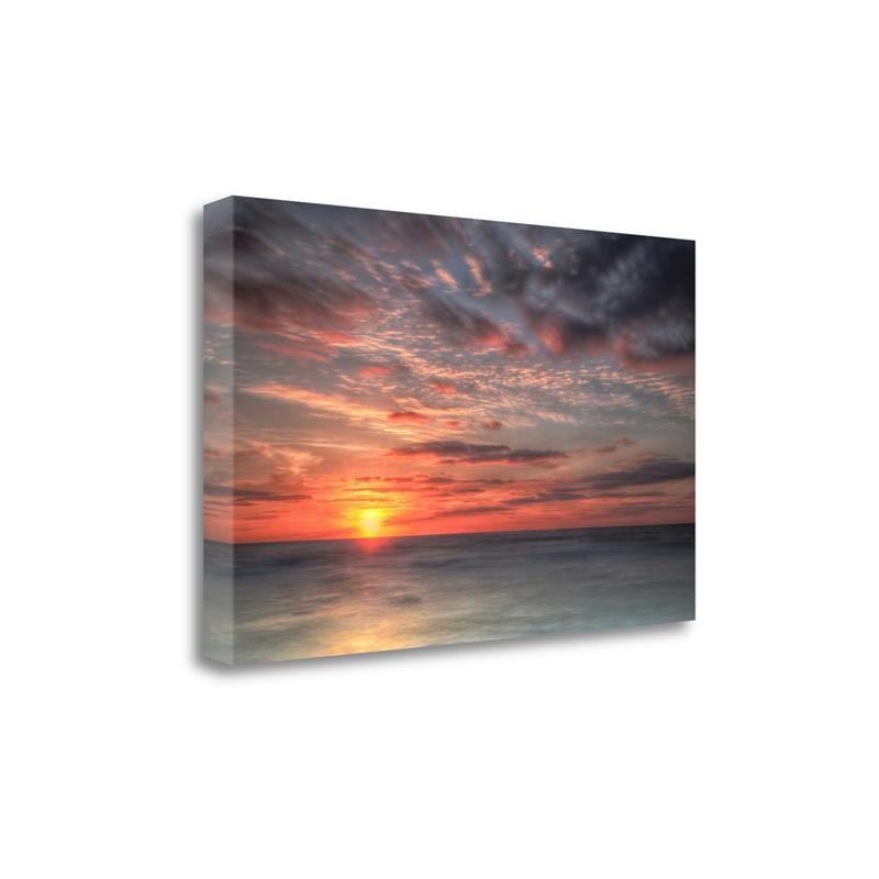 27 x 17 Atlantic Sunrise No. 9 by Robert J. Amoruso - Multi-Color Canvas Fabric