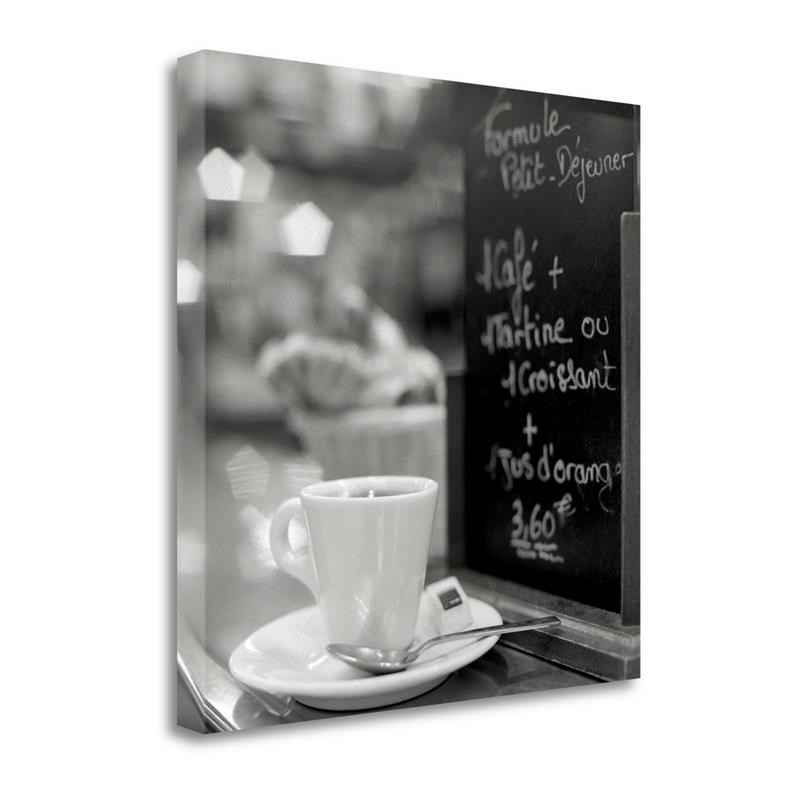 30x30 Caffe - Champs-Elysees By Alan Blaustein - Print Canvas Fabric Multi-Color