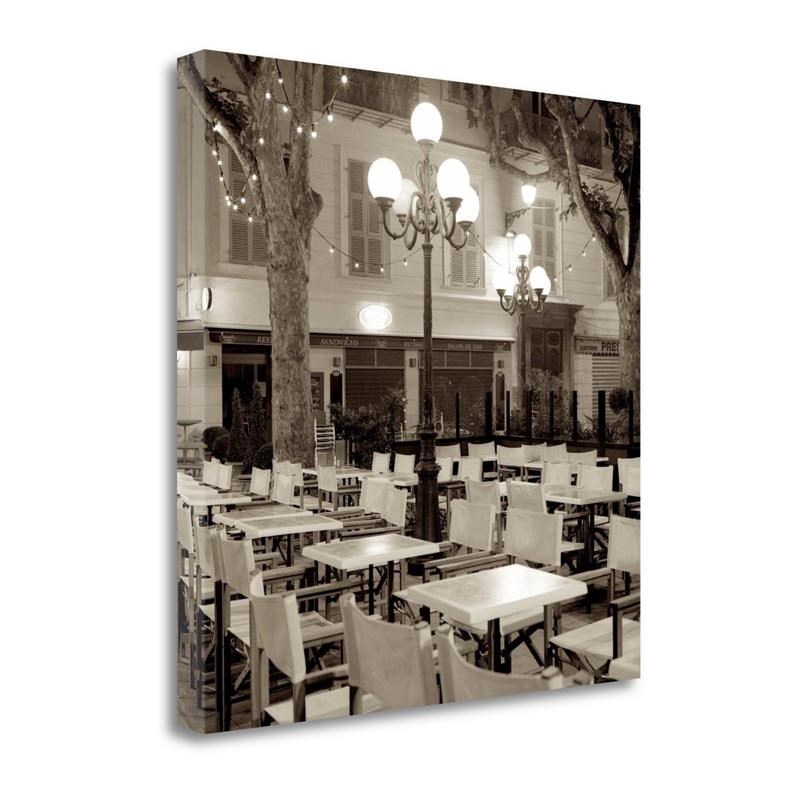 20 x 20 Cote Dazur Cafe - 1 By Alan Blaustein Print on Canvas Fabric Multi-Color