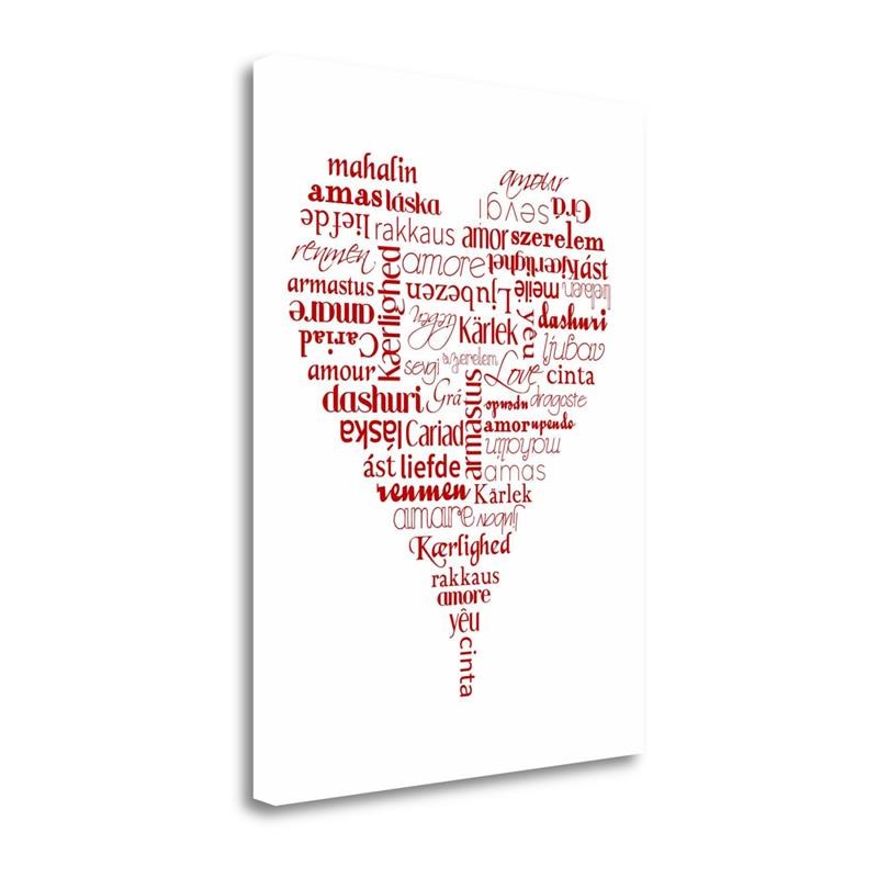 21x29 Translation Of Love By Tenisha Proctor Print on Canvas Fabric Multi-Color