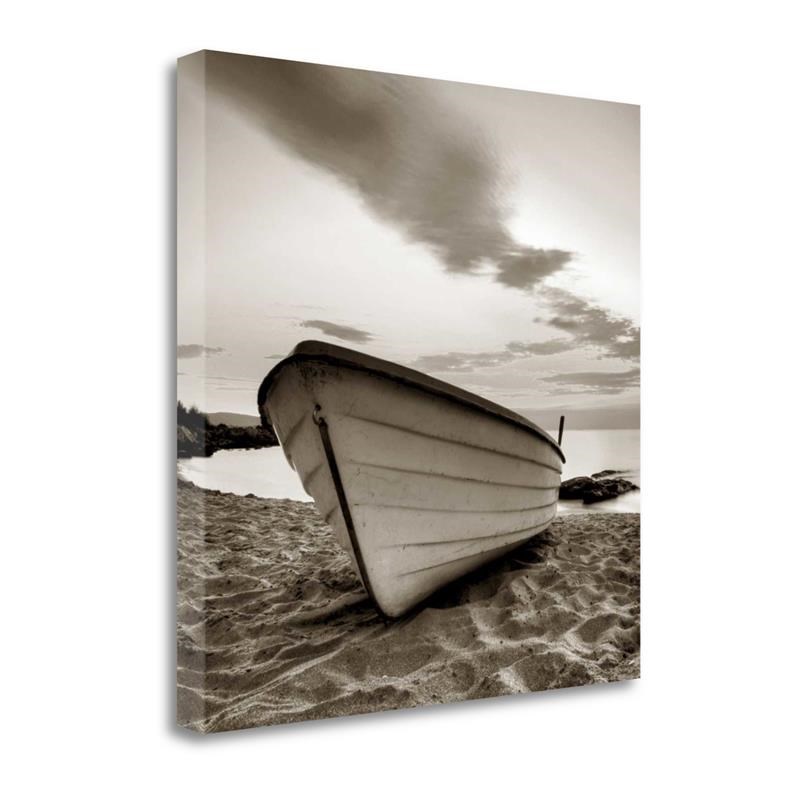 29 x 29 Boat On The Beach By Photoinc Studio Print on Canvas Fabric Multi-Color