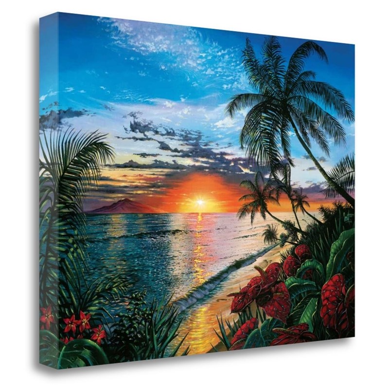 24 x 18 Sunset Serenade by Scott Westmoreland-Print On Canvas Fabric Multi-Color