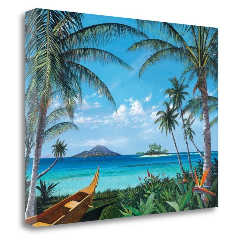24 x 18 Tropic Travels by Scott Westmoreland- Print On Canvas Fabric Multi-Color