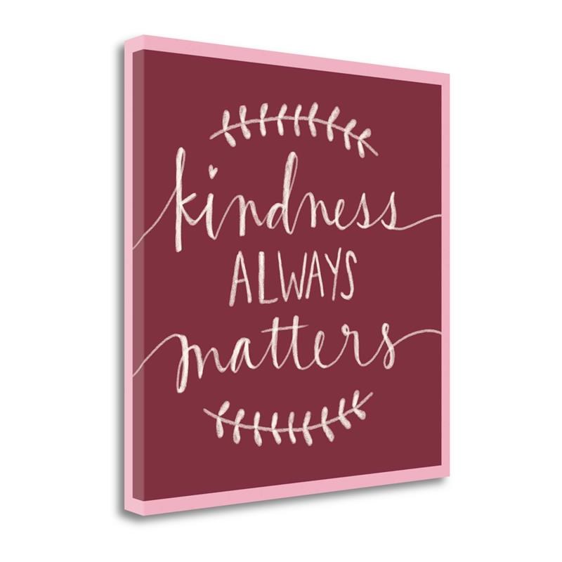 29x29 Kindness Always Matters By Katie Doucette- Print Canvas Fabric Multi-Color