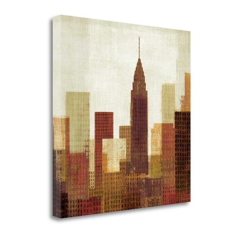 18x18 Summer In The City III By Michael Mullan Print on CanvasFabric Multi-Color