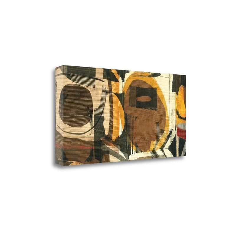 34 x 17 Graphic Abstract I by Wild Apple Portfolio - Multi-Color Canvas Fabric
