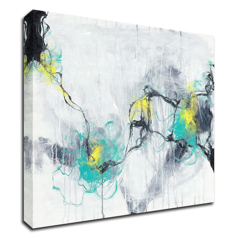 30 x 30 Catalyst Stage 1 by Romeo Zivoin - Wall Art Print on Canvas Fabric Gray